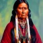 Placeholder: Full body portrait, painting, medium shot lady native American art