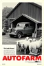 Placeholder: nike print ad from the 80s, mcdonalds ad from the 80s, mac computer ad from the 80s, featuring a landrover being fixed at a farm. sheep are all over the place, company name in bold (AUTOFARM), nike print ad style, mac computer ad from the 80s, 1950s print advertisement