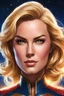 Placeholder: Highly detailed portrait of Carol Danvers Captain Marvel, by Bryan Lee O'Malley, inspired by Capcom