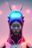 Placeholder: portrait, Asian cyborg woman, samurai warrior :: symmetry photography, cyberpunk style, pink hair, perfect eyes, samurai helmet, samurai army, katana, japanese traditional pattern, pink, white, black, glow eyes, cinematic, Ultra realistic, dark scene, soft color, highly detailed, unreal engine 5, RTX, ultra detail, 3d, finely drawn, high definition.