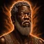 Placeholder: Bill Russell as god, mythical, artwork