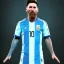 Placeholder: argentina world cup champion,lionel messi highly detailed, wings, soft studio lighting, background 64k