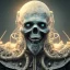 Placeholder: old viking as a zombie, shines extreme in blue light, hr giger, scary, steam punk, realistic, made in octane, cinematic, ultra-realistic, extremely detailed octane rendering, 8K, VRAY Super Real ar 2:3, dof photorealistic futuristic 50mm lens hard lighting dark gray tintype photograph, realistic lighting, sepia color