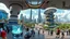 Placeholder: a 360 environment hdri image for :A futuristic scene depicting the bustling heart of a 2080 city center. The foreground features a diverse array of photorealistic individuals engaged with innovative, tech-enhanced elements - holographic displays, autonomous transportation, immersive public art. In the background, a panoramic vista of the larger city skyline - towering organic skyscrapers, elevated transit, verdant green spaces. Convey a sense of scale, depth and awe-inspiring technological wond