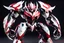 Placeholder: big venom robot with red and white color schemes, in the style of fairy academia, hard-edge style, agfa vista, dynamic pose, oshare kei, hurufiyya, rtx, close picture, intricate details, highly detailed, high details, detailed portrait, masterpiece,ultra detailed, ultra quality