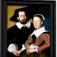 Placeholder: portrait of a men and woman velazquez style