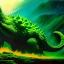 Placeholder: Drawing of ' Green Godzilla', painting by Earl Norem, simon Bisley,frazetta,西嘛哒, evan lee, Vallejo,kelly oil on canvas, cinematic composition, extreme detail,fit full head inside picture,8k