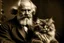 Placeholder: a cat that is karl marx