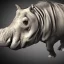 Placeholder: full portraits hippopotamus rhinoceros horse cyberpunk