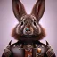 Placeholder: portrait of a steampunk rabbit, extremely detailed, UHD, 8k,The close-up camera effect,sharp focus,perfect, background forest,position,hyperphotorealistic