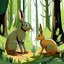 Placeholder: It was once in the deep forest where a little hare named Hoppel lived. Hoppel was not like the other hares - he was small and fluffy, but his heart was as big as the forest itself,vector illustration