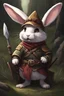 Placeholder: holy killer bunny floppy ears adventurer dnd realism art