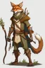 Placeholder: brown fox humanoid ranger druid dnd