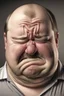 Placeholder: Fat man crying
