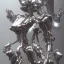 Placeholder: metallic mecha, retrofuturism, hajime sorayama, symmetrical