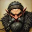 Placeholder: Dnd, fantasy, dwarf, handpainted by a renaissance artist, oil painting, head portrait, sturdy, mighty, grizzled, old, angry, barbarian