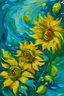 Placeholder: flower acrylic painting inspire by vincent van gogh