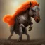 Placeholder: angry horse in orange and blue battle armor, a highly detailed illustration, background of Inka jungle, realistic render, 8 k, micro detail, intricate, elegant, centered, digital painting, Artstation, smooth, sharp focus, illustration, artgerm, tomasz alen kopera, peter mohrbacher, donato giancola, joseph christian leyendecker, wlop, boris vallejo