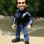 Placeholder: figure smile "the fonz" Fonzie arthur fonzarelli young greaser jacket winkler toy doll face boot (plastic black hair) full body in package (2 thumbsup) 2021