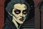 Placeholder: museum quality color woodcut of a sewer dwelling Nosferatu scholarly female vampire with highly detailed hair and facial features , in the style of Gustave Baumann, with a fine art , graphic novel aesthetic, highly detailed, finely cut ,8k render,