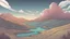 Placeholder: comic style, otherworldly landscape