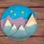 Placeholder: Claymation mountain skyline,Rudolph the red noise reindeer, beautiful, pastel blue