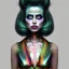 Placeholder: beetlejuice wearing make up girl