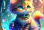 Placeholder: Cute chibi colourful Glass cat in style of Mariya Markina, digital painting; fantasy; very attractive; beautiful; high detail; cinematic postprocessing; acrylic art in sunshine