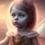 Placeholder: fairy toddler character, ominous, facepaint, waist up portrait, intricate, oil on canvas, masterpiece, expert, insanely detailed, 4k resolution, retroanime style, cute big circular reflective eyes, cinematic smooth, intricate detail , soft smooth lighting, soft pastel colors, painted Renaissance style