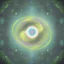 Placeholder: cosmos, metallic sky stars, sky blue light, blue light, green moons with neon rings, 8k resolution, detail