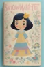 Placeholder: Worn child book, snow white, style of mary blair, pastel colors