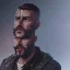 Placeholder: Tom Cruise Christmas cyberpunk military beard art