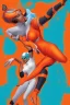 Placeholder: Miami Dolphins-themed beautiful perfect female superheroine orange and teal skin-tight costume CopticArt Afrofuturism Style of Elle Magazine Reisha Perlmutter Leng Jun Stan Lee Joseph Ducreux Kehinde Wiley Boris Vallejo Jeff Koons photorealistic portrait painting street art 64 megapixels Pixar, Disney 3d digital art, Maya 3D, ZBrush 3D shading dynamic lighting iridescent