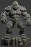 Placeholder: photo realistic stone golem with daggers