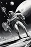 Placeholder: [art by Marcel Gottlieb, dit Gotlib] a Licensed space jockey in action