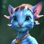 Placeholder: Pandora. It is not clear what you mean by a "makeup-wearing baby" in the context of the film Avatar. baby cat