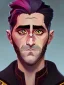 Placeholder: Portrait of a 30 year old strange gay warlock like Jake Gyllenhaal