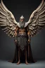 Placeholder: Sumerian warrior wings with fathers full body front view, studio photograph, very aesthetic, highly detailed, brilliant composition, hyper realistic, photorealistic, subsurface scattering matt painting