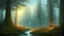 Placeholder: trail through the misty mountains