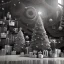 Placeholder: christmas ambience, black and white, african, kente, clothing, african patterns, thread, embroidery, cinema 4d render, high detail