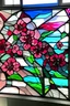 Placeholder: Stained glass cherry blossom