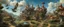 Placeholder: many magnificent sky-beasts fly up high in the distant sky, with a busy outdoor surrealist market, in a beautiful surreal outdoor countryside summer scene, with hills & fields, intricate dwellings, many pathways & stairways, streams, waterfalls, & a waterwheel : in the style of Salvador Dali & Hieronymus Bosch, very high detail, photorealistic, epic cinematic, 8K, Large depth of field