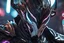 Placeholder: Dark cosmic Jhin venom in 8k live action artstyle, white mask, normal eyes, wapen, close picture, neon lights, intricate details, highly detailed, high details, detailed portrait, masterpiece,ultra detailed, ultra quality