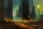 Placeholder: planet, space, modern cyberpunk city, arid land, epic, lesser ury impressionism painting