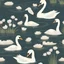 Placeholder: A nature scene with swans floating on a pond