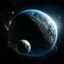 Placeholder: critical point abstract planet earth and the moon