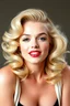 Placeholder: A picture of Marilyn Monroe , Incredibly beautiful blonde wavy hair, raw photo