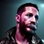 Placeholder: Actor, tom hardy, blade runner style, rain, fog, neon ambient, gradient color, clean skin, circuits, latex coat, cyber punk, neon, tubes, portrait, photo studio, unreal engine 5, smooth color, 16 bit, god lights, ray tracing, RTX, lumen lighting, ultra deatail, volumetric lighting, 3d, finely drawn, hd.