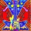 Placeholder: PEACE electric guitar PEACE psychedelic hippie trippy acid LSD PEACE GUITAR peacesign HIPPIE FLAG