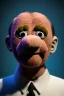 Placeholder: Waist up muppet Portrait, Vladimir Putin as muppet doll, Black suit, photo studio, blue background, unreal engine 5, concept art, art station, god lights, ray tracing, RTX, lumen lighting, ultra detail, volumetric lighting, 3d.